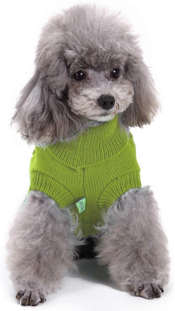 Dog Sweater, Warm Dog Sweaters for Small Dogs Medium Large Dogs, Cute Winter Classic Turtleneck Pet Sweater Cat Sweater Dog Clothes Coat Dog Christmas Sweaters for Girls Boys Dog Puppy Cat