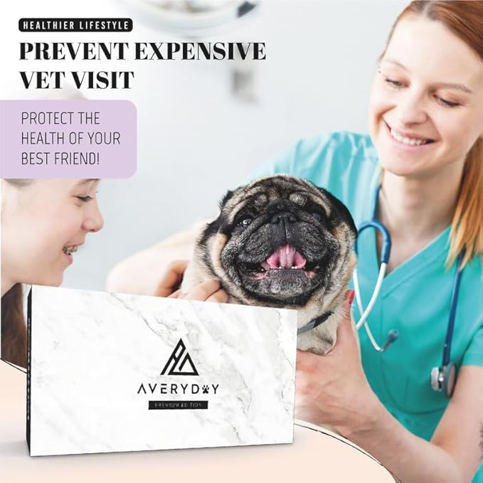 AVERYDAY Small Dog Bowls Elevated, 4 Height Adjustable Raised Dog Bowl Stand with 2 Stainless Steel Food and Water Bowls Set, Tall Dogs Feeding Station with Anti-Slip Base for Small Medium Breeds Dogs