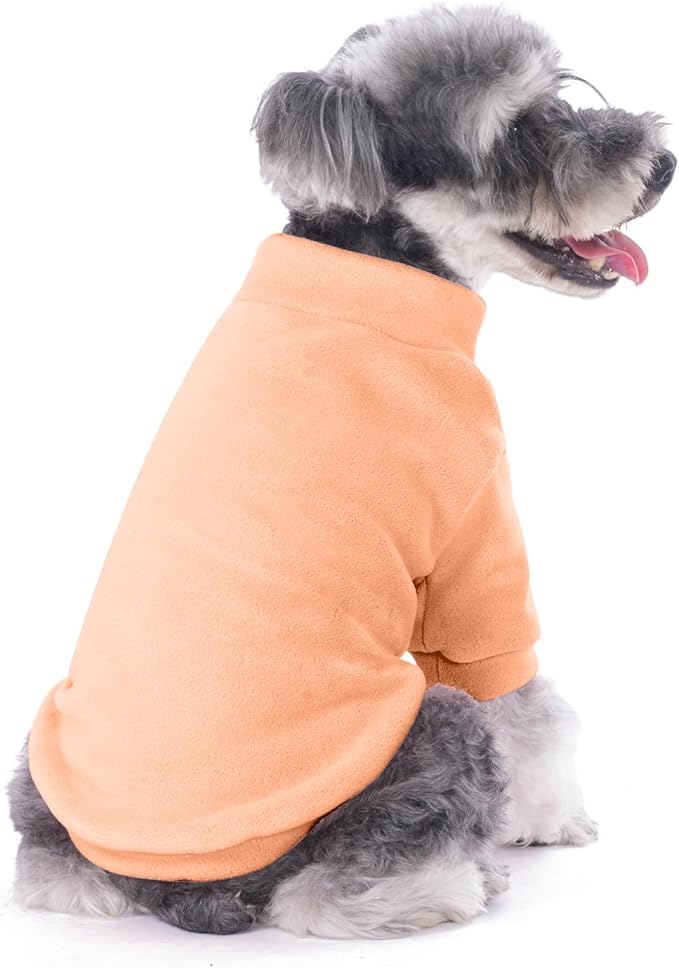 Dog Sweater, 3 Pack Dog Sweaters for Small Dogs Girl Boy, Ultra Soft Warm Puppy Clothes Coat for Winter (Peach+Lt Camel+Pink, XX-Large)