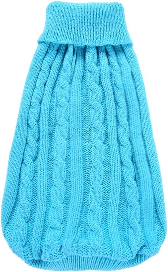 Warm Dog Sweater for Small, Medium, Large Dogs - Cute Winter Classic Turtleneck Pet Coat for Cats - Christmas Clothes for Girls Boys Puppy