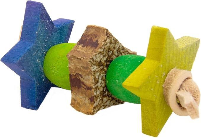Volkman Avian Science Super African Gray Parrot Food with Foot Toys for Large Birds, Bird Food African Grey Parrot Treats with Foot Roller - 4 Lbs. (1Toy, Toys May Vary)