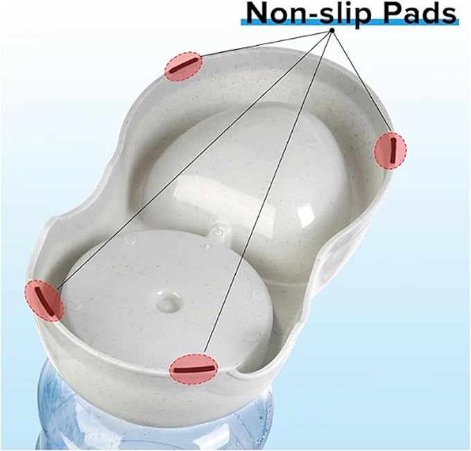 Pet Water Dispenser Large 3 Gallon 11 Liters-Thickened Durable, Dog Cat Water Bowl Dispenser Large,Automatic Pet Waterer Dispenser Station with Bucket Brush