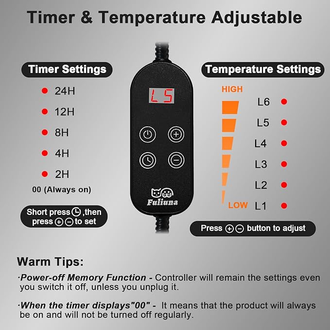 Heated Cat Bed for Small Size Cats, Soft & Cozy Donut Heated Pet Bed with Timer & Temp Adjustable Pet Heating Pad for Indoor Cat, Round Electric Cat Bed Heater Warmer., gray