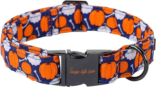 Unique style paws Dog Collar Metal Buckle Collar for Autumn Winter Christmas for Small Medium Large Boys Girls Dogs