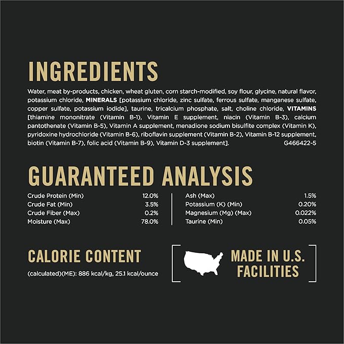 Purina Pro Plan Urinary Tract Health Chicken Entree in Gravy Cat Food - (Pack of 24) 5.5 oz. Cans