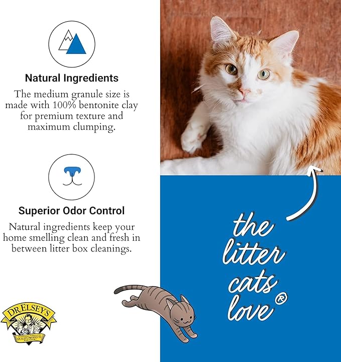 Dr. Elsey's Ultra Unscented Clumping Clay Cat Litter 18 lb Bag