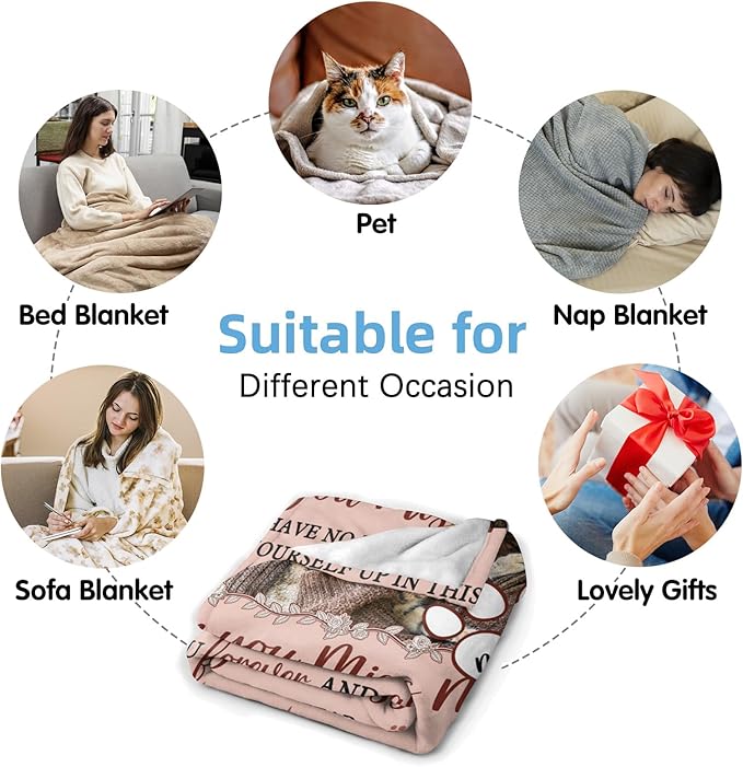 Custom Pet Memorial Blanket with Photo,Personalized Dog/Cat Loss Sympathy Gift,Pet Loss Bereavement Remembrance Gifts,Flannel Throw Blanket with Pictures (Peach Pink)