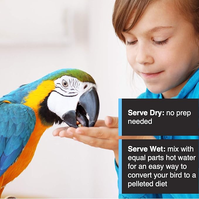 Tropimix Bird Food, Hagen Large Parrot Food with Seeds, Fruit, Nuts, Vegetables, Grains, and Legumes, Enrichment Food, 4 lb Bag