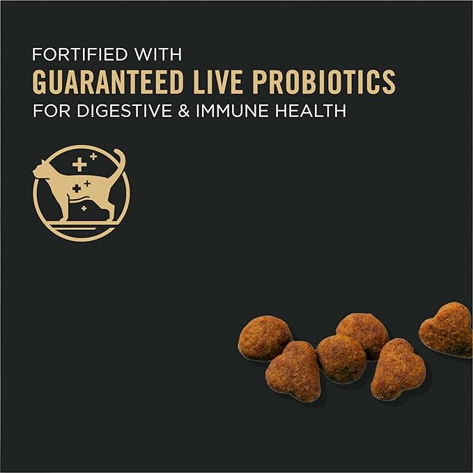 Purina Pro Plan Senior Cat Food With Probiotics for Cats, Chicken and Rice Formula - 3.2 lb. Bag