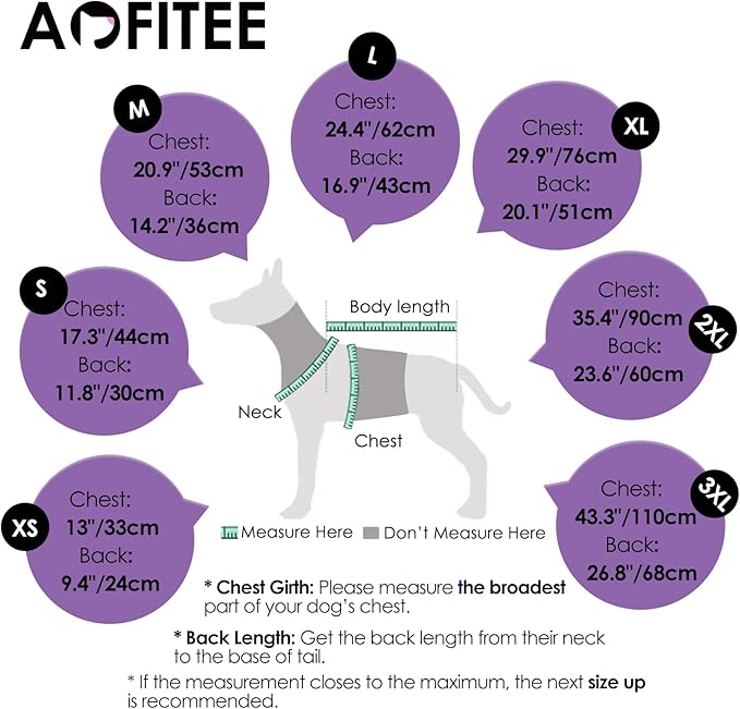 AOFITEE Dog Coat, Warm Dog Winter Coat, Reflective Turtleneck Large Dogs Jacket with Harness Built in, Turtleneck Pet Winter Jacket, Waterproof Pet Snow Jackets Fleece Vest, Purple XL