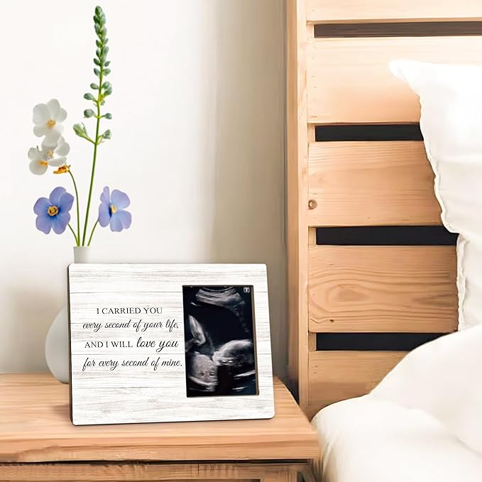 Miscarriage Memorial Baby Ultrasound Picture Frames - Loss of Baby Memorial Sympathy Gifts Photo Frame, Miscarriage Gifts for Mothers Mom Dad, Baby Infant Loss Picture Photo Frames for Home Bedroom Decor, 4x6