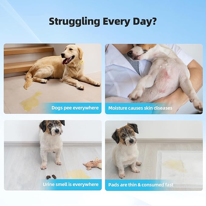 Puppy Pads Extra Large 36"x36" 100 Count, Pee Pads for Dogs, Super Absorbent & Quick-Dry, Thicken Disposable Potty Training Pads for Doggie Cats Rabbits, Leakproof Pet Piddle Pad