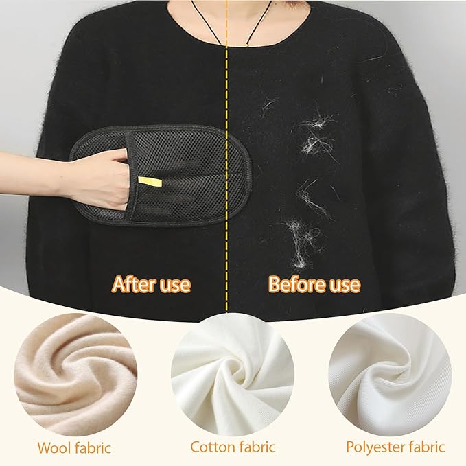 Shedly Sweep Pro, Pet Hair Removal Glove, Reusable Washable Electrostatic Pet Hair Removal Glove, Perfect for Clothing, Couch, Carpet, Car Seat (1PCS)