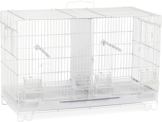 Artisanal Artistry Bird Cage with Handcrafted Design, Intricate Details, Spacious Interior for a Stylish and Comfortable Home White/Large