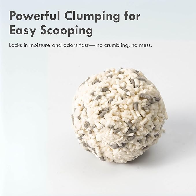 Lady N Tofu Cat Litter, Strong Clumping Ultra Absorbent Natural Litter, Dust-Free Low Tracking Cat Litter Pellets, Enviro-probiotic and Activated Carbon for Odor Control 18lb (Boba Tea+ Unscent)