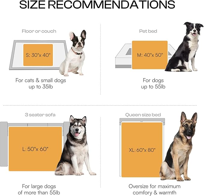 Luciphia Large Waterproof Dog Blanket for Pet Washable Liquid Proof Bed Intimacy Protection Shaggy Plush Calming Long Faux Fur Couch Cover Calming Cat Throw Blankets, Tie-dye Grey, 60" x 80"