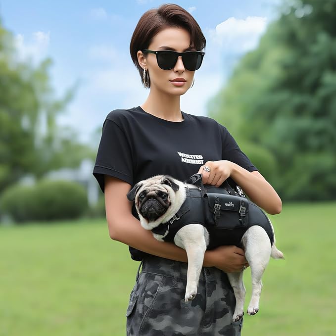 Dog Backpack Carrier for Dogs,Dog Lift Harness,Adjustable Padded Breathable Straps for Dogs, Disabled, Joint Injuries, Arthritis,M