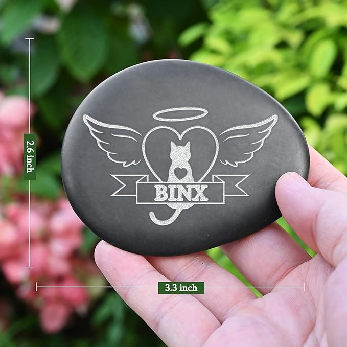 Cat Loss Stone, Pet Memorial Stones for Cats, Cat Sympathy Gifts, Loss of Cat Gift, Pet Loss Gifts, Cat Condolence Gift, Cat Memorial Gifts, Cat Keepsake Memorial, Cat Bereavement Gifts