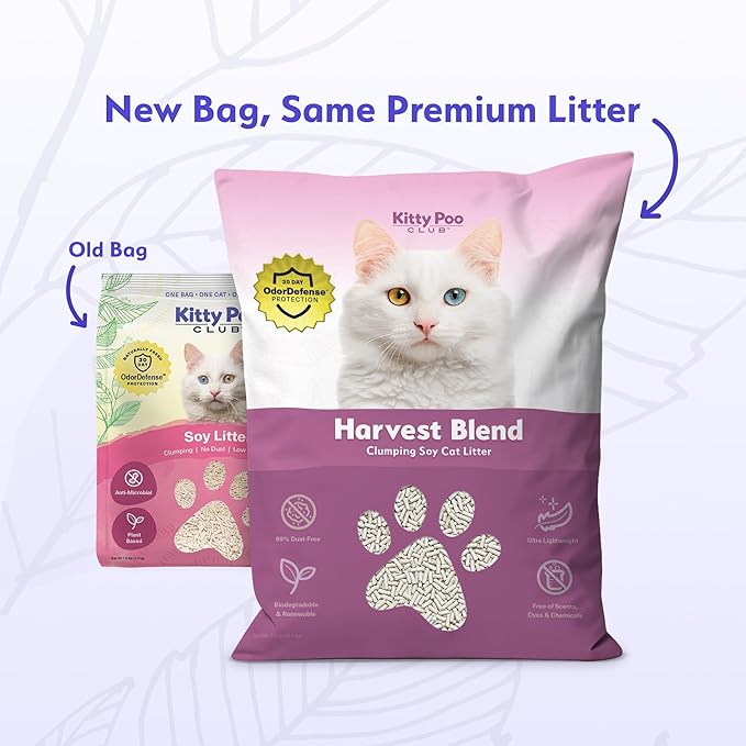 Kitty Poo Club Leakproof Disposable 2-Pack Cat Litter Box with 2 Bags Soy Litter | Superior Odor Control & Recyclable Design | Perfect for Travel, Multi-Cat Homes & Daily Use