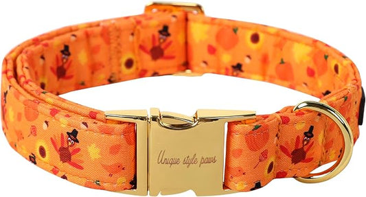 Unique style paws Dog Collar Metal Buckle Collar for Autumn Winter Christmas for Small Medium Large Boys Girls Dogs