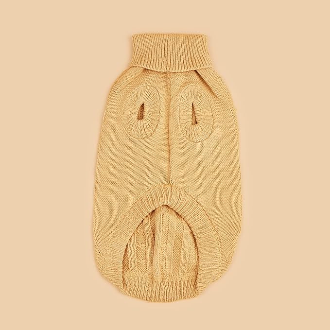 Dog Sweater for Small Medium Large Dogs - Warm Winter Turtleneck Knit Dog Sweaters Soft Pet Cat Clothes Christmas Coat Indoor Outdoor Use for Puppy Kitten Male Female Girl Boy Pets