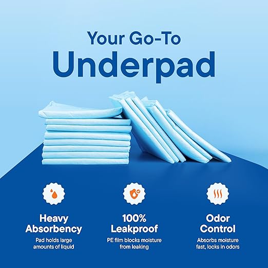 Chucks Pads Disposable [100-Pack] Adult Incontinence Underpads 30"x 36" Extra Large Super Absorbent Protective Bed Pads, Leak-Proof Pads - Pee Pads for Kids & Adults - Dog & Puppy Training Pads