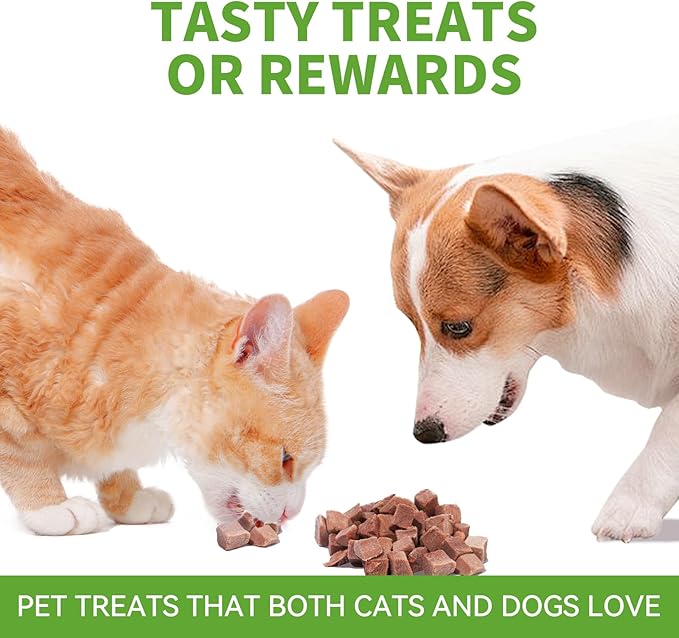 OPET Freeze Dried Cat & Dog Treats,Single Ingredient High Protein Grain Free Crunchy Cat Treats，Healthy Training Treats（Duck, 1.59 oz）