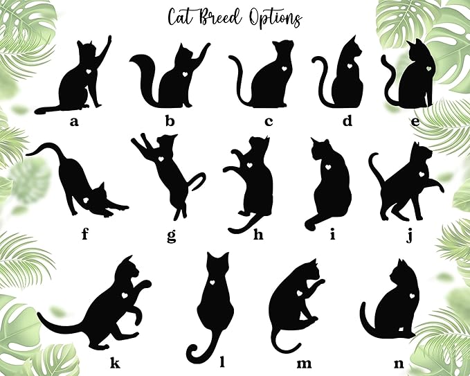 Cat Memorial Suncatcher, Personalized with Name Date Cats Breeds Suncatcher, Pet Loss Memorial Sympathy Gift, Stained Glass Light Catcher, Gifts for Pet Lovers, Christmas Ornament Window Hangings