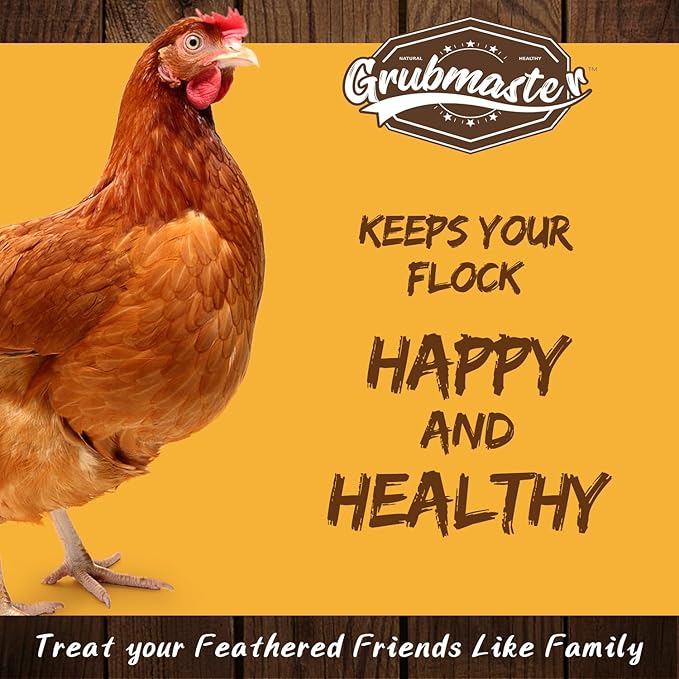 Dried Black Soldier Fly Larvae for Chickens, Natural Healthy Chicken Treats for Backyard Poultry - 10 lb. Bag