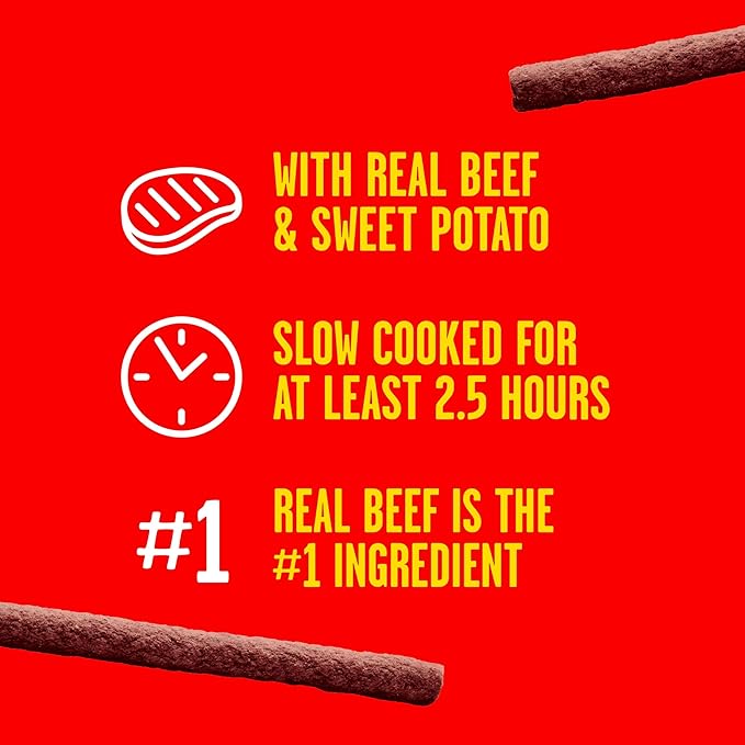 Pup-Peroni Dog Treats, Real Beef + Sweet Potato Mix Stix, 5.6 Ounce (Pack of 8)