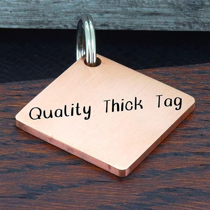 Ultra Joys Stainless Steel Pet ID Tags - Personalized Front and Back Engraving, Customized Dog and Cat Tags, Optional Engraved on Both Sides, Diamond Flower Rose Large