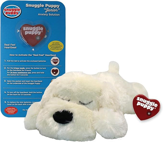 Original Snuggle Puppy Toys for Small Breeds - Heartbeat Puppy for Dogs - Pet Anxiety Relief and Calming Aid - Comfort Dog Toys for Behavioral Training