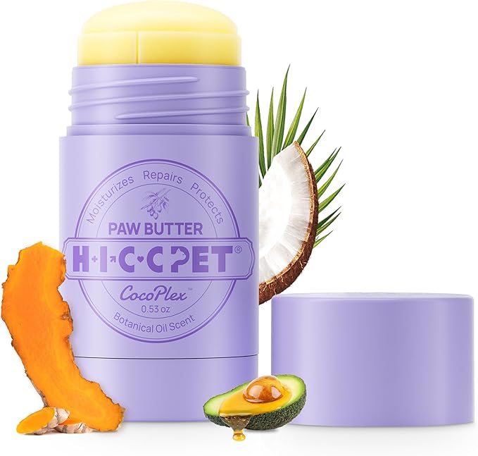 HICC PET Dog Paw Balm 0.53 oz Refill Pack for Dogs & Cats, All-Natural Paw Balm Dogs Lick Safe, Moisturizing and Healing Dry Cracked Paws, Improves Rough Paws Relieves Odor, Horse Hoof, Joint Care