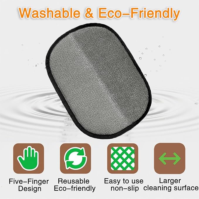 3Pcs Pet Hair Removal Glove,Pet Hair Cleaning Gloves,Dogs Hair Gloves for Bed or Couch