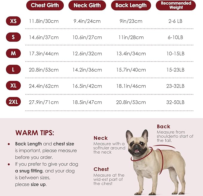 KOESON Small Dog Sweater Female and Male, Pullover Dog Sweater with Sleeves, Easy On Christmas Sweaters for Dachshund, Chihuahua, Pug, Yorkie, Warm Knitted Winter Apparel for Small Dogs, Red, S