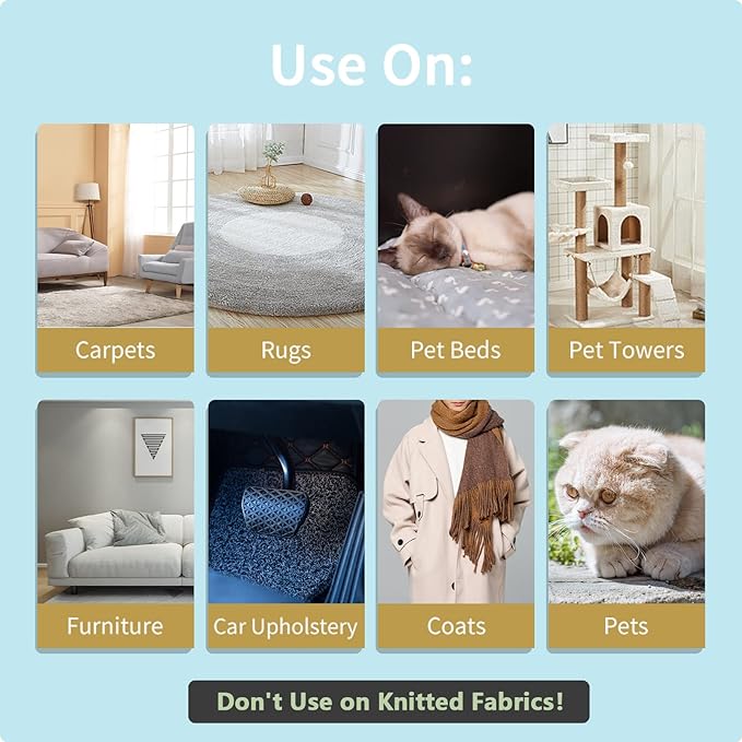 Lint Remover 3-Pack,Lint Shaver Cleaner Pro,Carpet Rake,Lint Brush,Fur Removal Tool,Portable Carpet Scraper,Clothes,Car Mats,Couch,Pet Bed,Furniture