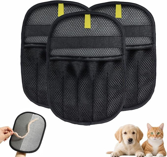 3Pcs Pet Hair Removal Glove,Pet Hair Cleaning Gloves,Dogs Hair Gloves for Bed or Couch