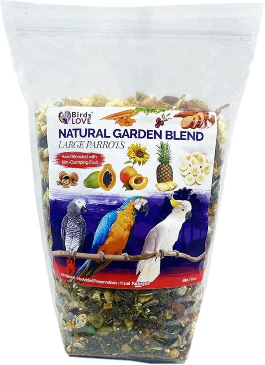 Birds LOVE All Natural Garden Blend Bird Food for Parrots 6lb