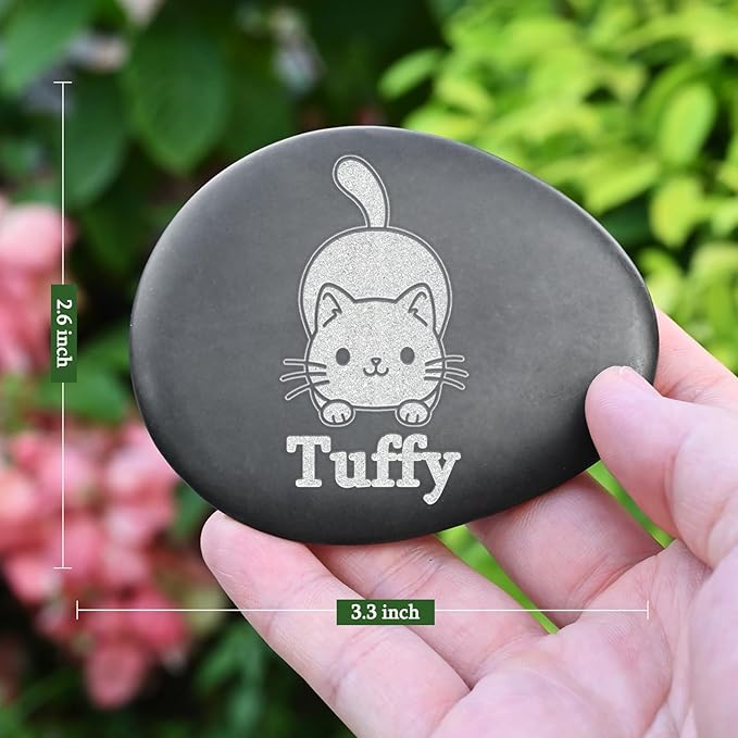 Cat Loss Stone, Personalized Cat Memorial Stone, Loss of Cat Sympathy Gift, Pet Memorial Gifts for Cats, Cat Condolence Gift, Cat Memorial Gifts, Cat Loss Keepsake, Cat Bereavement Gifts