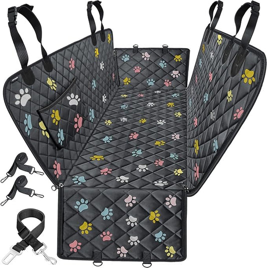 URPOWER Dog Seat Cover Car Seat Cover for Pets 100% Waterproof Pet Seat Cover Hammock 600D Heavy Duty Scratch Proof Nonslip Durable Soft Pet Back Seat Covers for Cars Trucks and SUVs