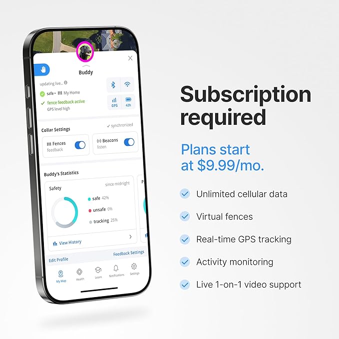 Halo Collar 5, New Wireless Dog Fence & GPS Dog Collar, Subscription Required, Waterproof, Orchid, One Size