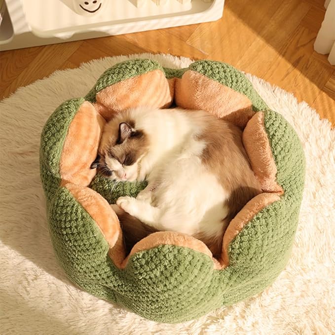 CWV Cute Cat Beds Kitten Beds, Soft Small Dog Beds, Washable Pet Beds for Puppy and Kitty, Cactus Shape, 23 Inch