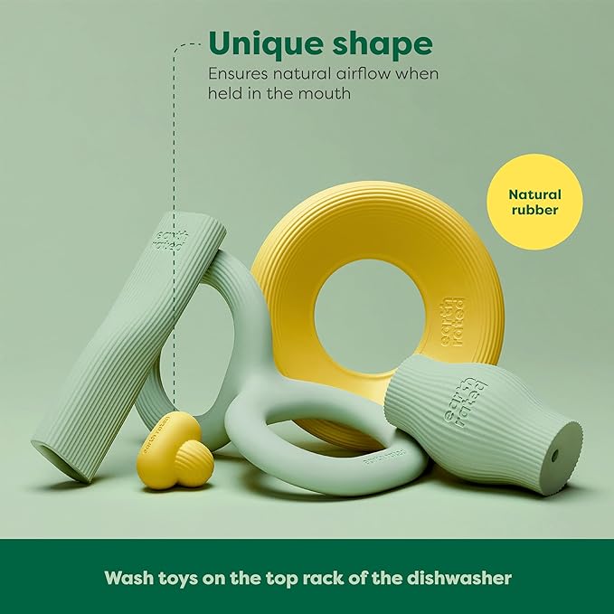 Earth Rated Dog Ball, Interactive Fetch Toy for All Breeds, Comes in Multiple Sizes, Made with Natural Rubber, Perfect for Indoor and Outdoor Use, Medium, Yellow