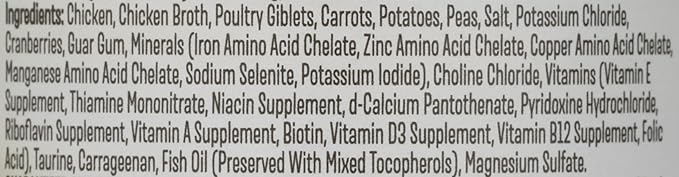 Whole Paws, Grain-Free Wet Cat Food, Chicken & Giblet Loaf Dinner with Vegetables, 3 Ounce