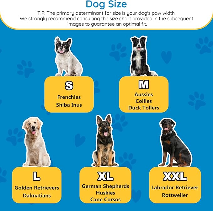 Dog Shoes for Hot Pavement Non-Slip Waterproof Dog Shoes for Medium Dogs Large Size Dogs Easy ON & Off Adjustable Easy-Clean for Beach Outdoor Black Size M: (3’’x2.25’’)(L*W)