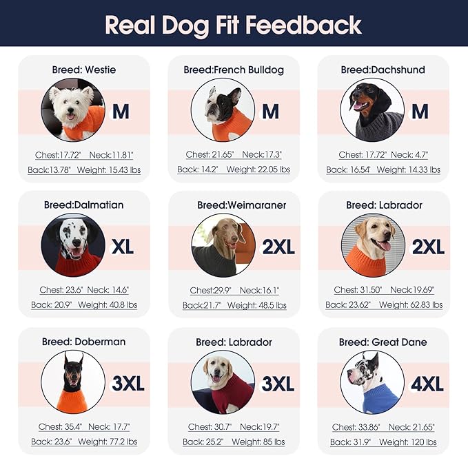 IECOii Great Dane Sweater,5XL Dog Sweater for Extra Large Dogs Breed,XXXXXL Dog Sweaters Christmas Outfit,Thick Warm Dog Winter Sweater for Male Female Dogs,Pullover Big Dog Sweater,DarkRed-5XL