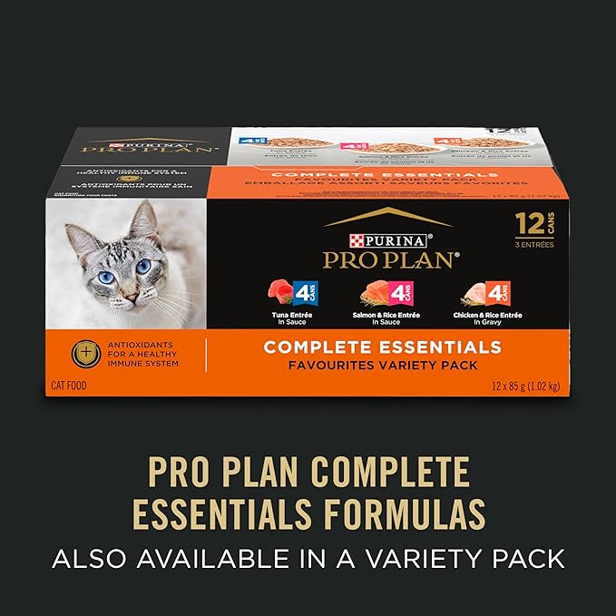 Purina Pro Plan Complete Essentials High Protein Cat Food Gravy, Wet Cat Food Chicken Entree - (Pack of 24) 5.5 oz. Cans