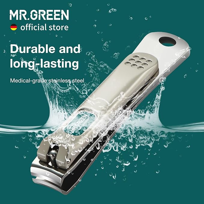 MR.GREEN Colorful Manicure Set Practical Pedicure Kits Nail Clippers Personal Care Tools Facial Hair Scissors with Fashion Case (Mr-6682 Light Yellow)