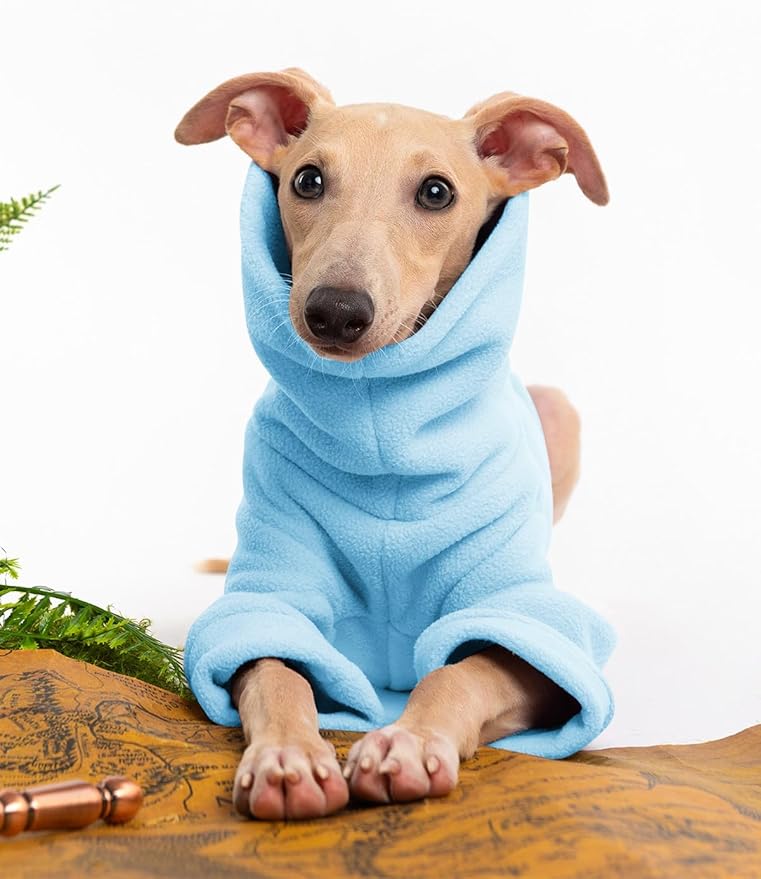 Dog Fleece Sweater Turtleneck Long Sleeve Pullover Sweatshirt Warm Puppy Clothes for Small Medium Dogs