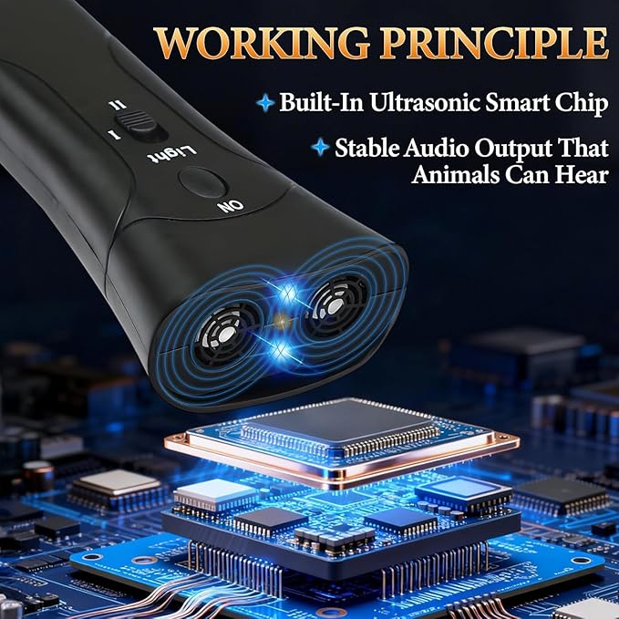 PetGentle Anti-Barking Device, Ultrasonic Dog Training Control, One-Click Behavior Correction